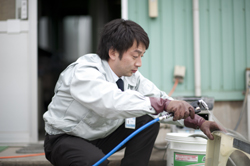 エアコン洗浄の様子